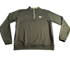 PETER MILLAR Men's Black Performance Quarter Zip Up